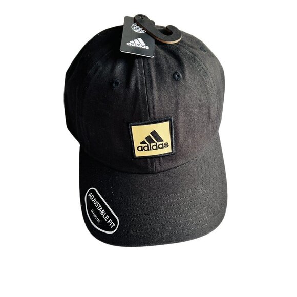 ADIDAS Mens Black Gold Baseball Hat - Picture 6 of 6